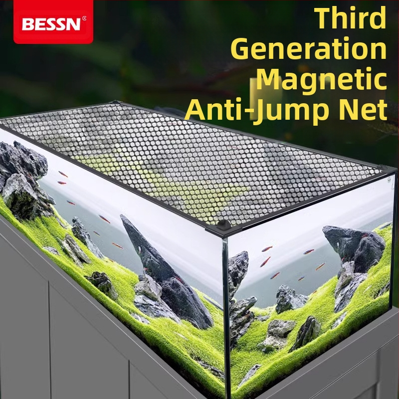 Мрежа против скачане за аквариум, магнитен капак за аквариум, мрежа против скачане за аквариум, мрежа против бягство за аквариум, мрежа против скачане за аквариум Rex Dragon
