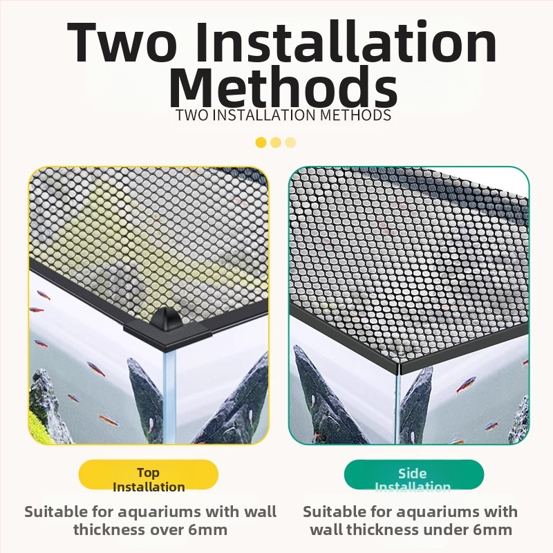 Мрежа против скачане за аквариум, магнитен капак за аквариум, мрежа против скачане за аквариум, мрежа против бягство за аквариум, мрежа против скачане за аквариум Rex Dragon