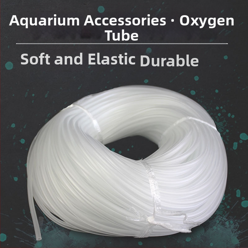 Akvārija skābekļa caurule, akvārija skābekļa caurule, gaisa sūkņa speciālā caurule, gaisa sūkņa šļūtene, skābekļa caurule 4x6 mm plastmasas caurule, viss komplekts