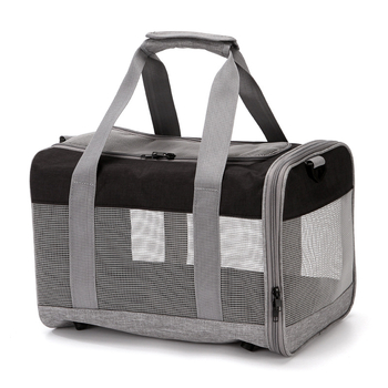 Eladó, határokon átnyúló, kalap és táska, hordozható, egyszerű, keresztpántos kisállat-hordozó kutyáknak és macskáknak, könnyű és lélegző kisállat-ketrec