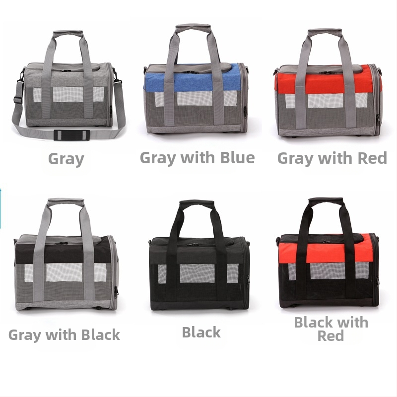 Eladó, határokon átnyúló, kalap és táska, hordozható, egyszerű, keresztpántos kisállat-hordozó kutyáknak és macskáknak, könnyű és lélegző kisállat-ketrec