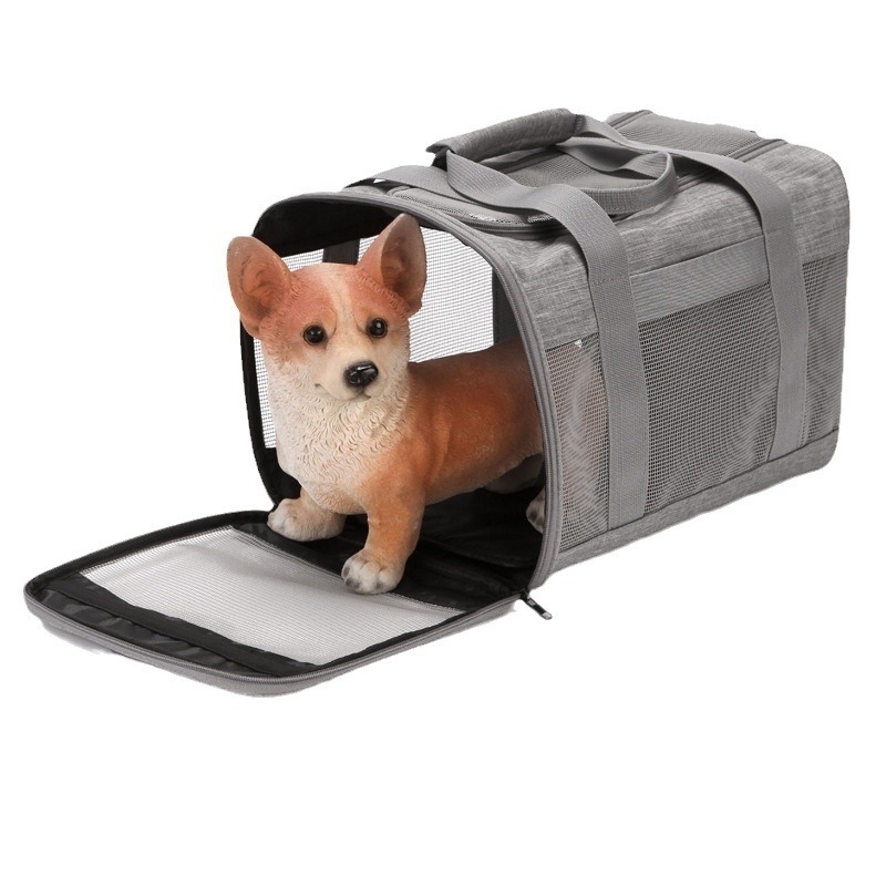 Eladó, határokon átnyúló, kalap és táska, hordozható, egyszerű, keresztpántos kisállat-hordozó kutyáknak és macskáknak, könnyű és lélegző kisállat-ketrec