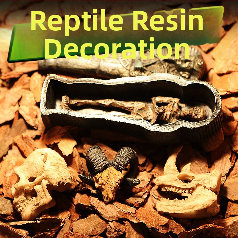 Mini kolju kitse kolju muumia simulatsioon väikese kolju roomikämbliku söötmiskasti maastikukaunistus