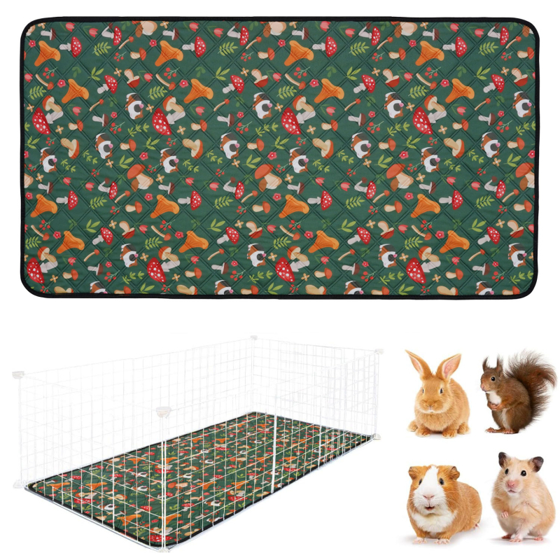 Covoraș de urină pentru animale de companie, absorbant și etanș, reutilizabil, lavabil, pentru hamster, cobai, cușcă olandeză, absorbant și etanș, pentru urină