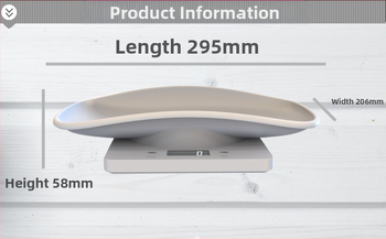 Väike vastsündinud lemmikloomade kaal küpsetusköögi elektrooniline kaal lemmikloomade kaal koos kandiku elektroonilise kaaluga