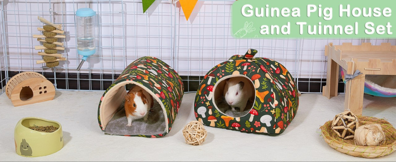 Jūrų kiaulytės slėptuvė, triušio lova, jūrų kiaulytės tunelio komplektas, slėptuvė, triušio slėptuvė, jūrų kiaulytės lizdas, tunelio ola