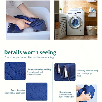 Трансгранична грижа, переща се постелка за пелени за възрастни хора, есенно-зимна водоустойчива матрак за пелени, дишаща медицинска постелка за урина