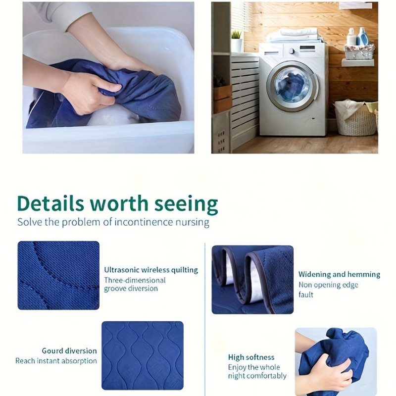 Трансгранична грижа, переща се постелка за пелени за възрастни хора, есенно-зимна водоустойчива матрак за пелени, дишаща медицинска постелка за урина