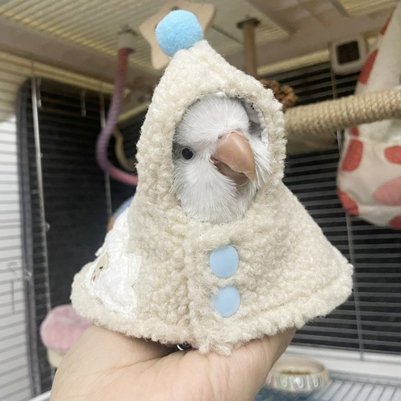 Papūgos apsiaustas, medvilninė lėlė, mieli drabužiai, tigro odos juodas fenikso apsiaustas, ėriuko plaukų gobtuvas, pilna platforma, tiesioginis pristatymas