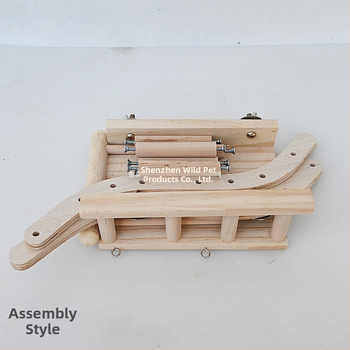 Σετ 3 τεμαχίων με είδη για παπαγάλους, φράχτη, πλατφόρμα, σκάλα, συνδυασμό κούνιας, παιχνίδια αναρρίχησης σε κλουβί πουλιών, διασυνοριακοί κατασκευαστές σε απόθεμα