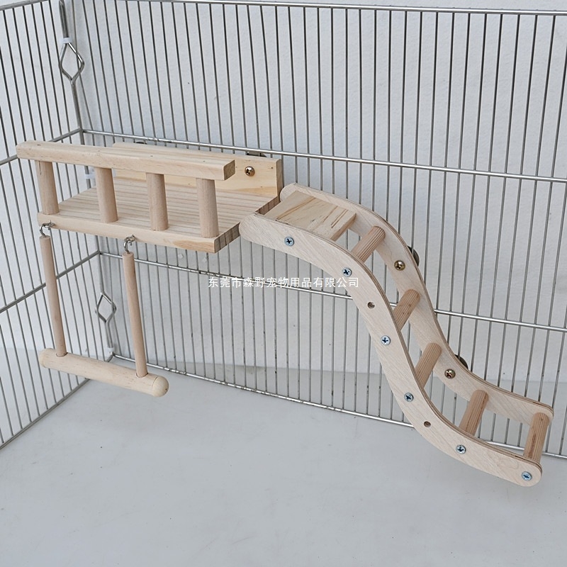 3 darabos papagáj madárkellék készlet, kerítés, emelvény, létra, hinta kombináció, madárkalitka mászójátékok, határokon átnyúló gyártók raktáron