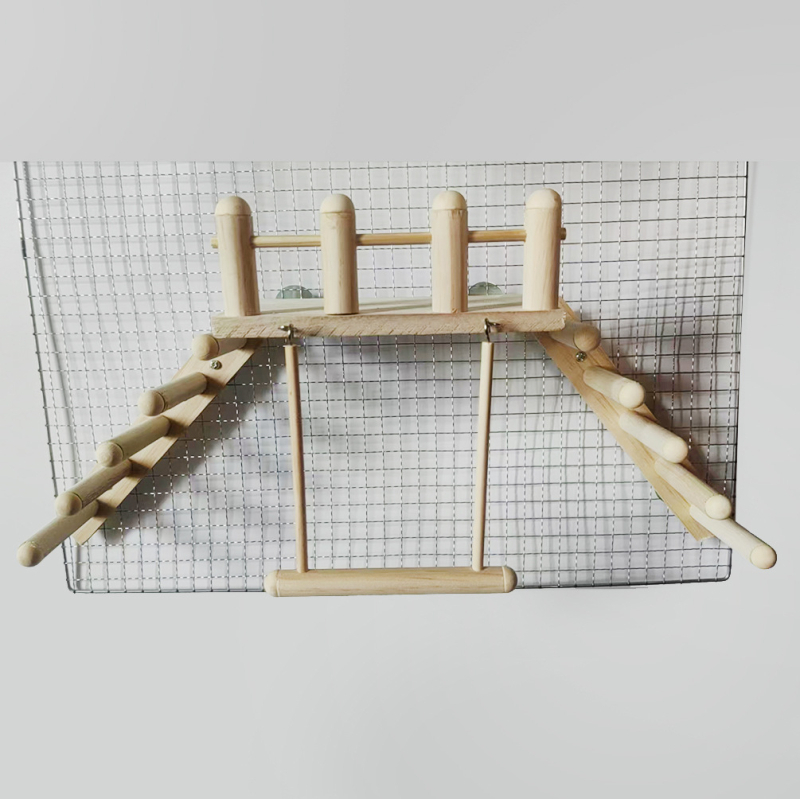 4-osaline komplekt: papagoi pedaalid, redelid, alus, trepid, kiik, linnu elupaik, hamsteri ronimisraam, lemmiklooma hüppelaud