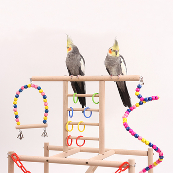 Papagoi redelalus, ronimistreppidele ronimise platvorm, papagoi mänguasi, dekompressiooni- ja igavusevastane mänguasi, küüniste jahvatamise kiik, ronimisraam