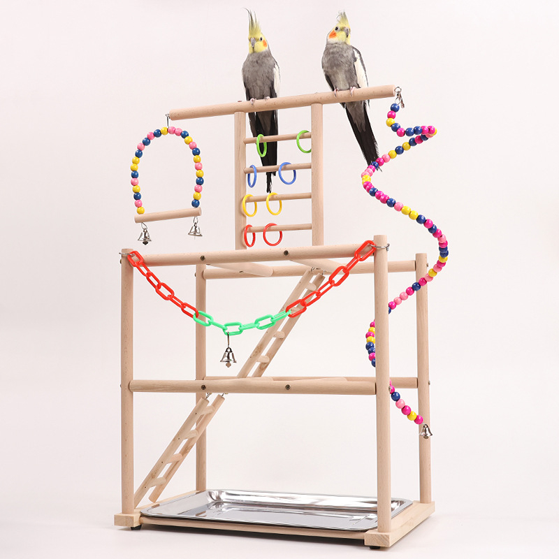 Papagoi redelalus, ronimistreppidele ronimise platvorm, papagoi mänguasi, dekompressiooni- ja igavusevastane mänguasi, küüniste jahvatamise kiik, ronimisraam