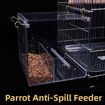 Εργοστάσιο Άμεσος Ακρυλικός Τροφοδότης για Παπαγάλους Αυτόματος Τροφοδότης για Πουλιά Αντιδιασποράς Αυτόματος Τροφοδότης για Κατοικίδια