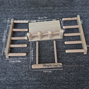 Σετ 4 τεμαχίων από σκάλα με πεντάλ για παπαγάλους, σκάλες με κοντάρι, πλατφόρμα για πτηνά, πλαίσιο αναρρίχησης για χάμστερ, εφαλτήριο για κατοικίδια