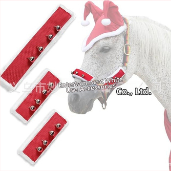 Трансгранично ново коледно покривало за юзда, покривало за юзда от полар, покривало за камбанка за парада на Дядо Коледа