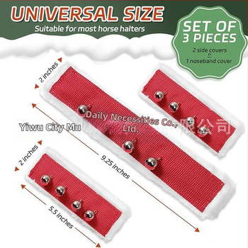 Трансгранично ново коледно покривало за юзда, покривало за юзда от полар, покривало за камбанка за парада на Дядо Коледа