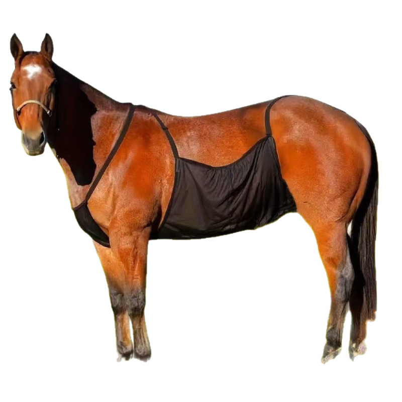 Új Lovas Kellékek, Ló Hasvédő Huzat, Kockás Lélegző Karcálló Védőháló, Ló Szúnyogcsípés Elleni Védőháló