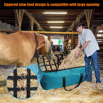 Τσάντα σανού μεγάλης χωρητικότητας Amazon, εξαιρετικά μεγάλη τσάντα σανού αλόγου, τσάντα τροφοδοσίας σανού αλόγου, κορυφαία τσάντα αργής τροφοδοσίας