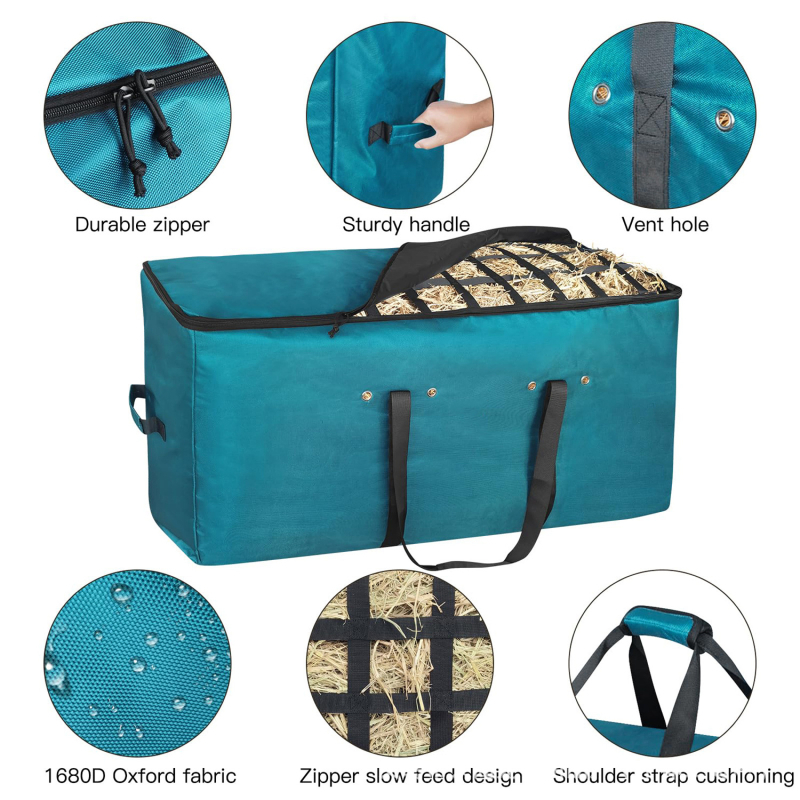 Amazon nagy kapacitású szénazsák extra nagy lószénazsák lószéna etetőzsák felső lassú etetőzsák