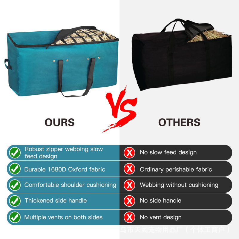 Amazon nagy kapacitású szénazsák extra nagy lószénazsák lószéna etetőzsák felső lassú etetőzsák