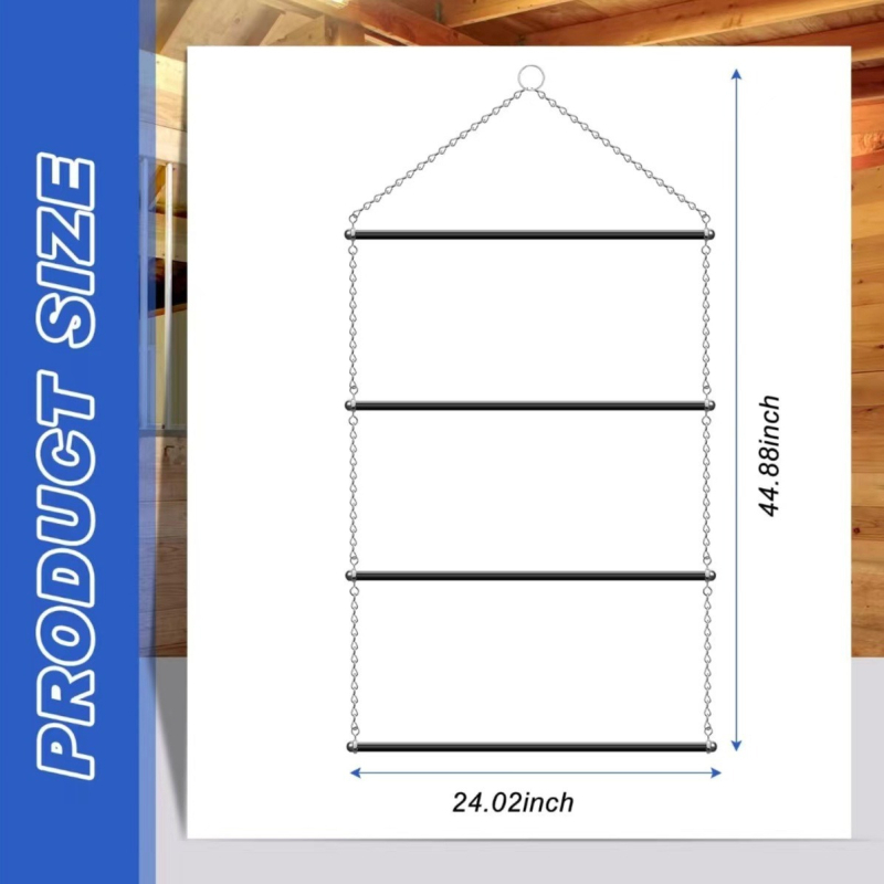 Продукти на Blue Ocean от CrossBorder на склад Стойка за подседно одеяло Стойка за подседно одеяло Стойка за подседно одеяло Висяща четирислойна регулируема стойка за подседно одеяло