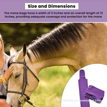 Трансграничен висококачествен защитен калъф за конска грива, ветроустойчив калъф, грижа за конската грива, ветроустойчива употреба