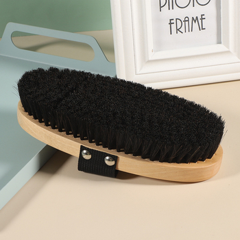 Фабрична директна доставка на дървени конни принадлежности, четка за почистване на коне и домашни любимци, плетена с дръжка, четка за обувки, четка за прах, четка за коне