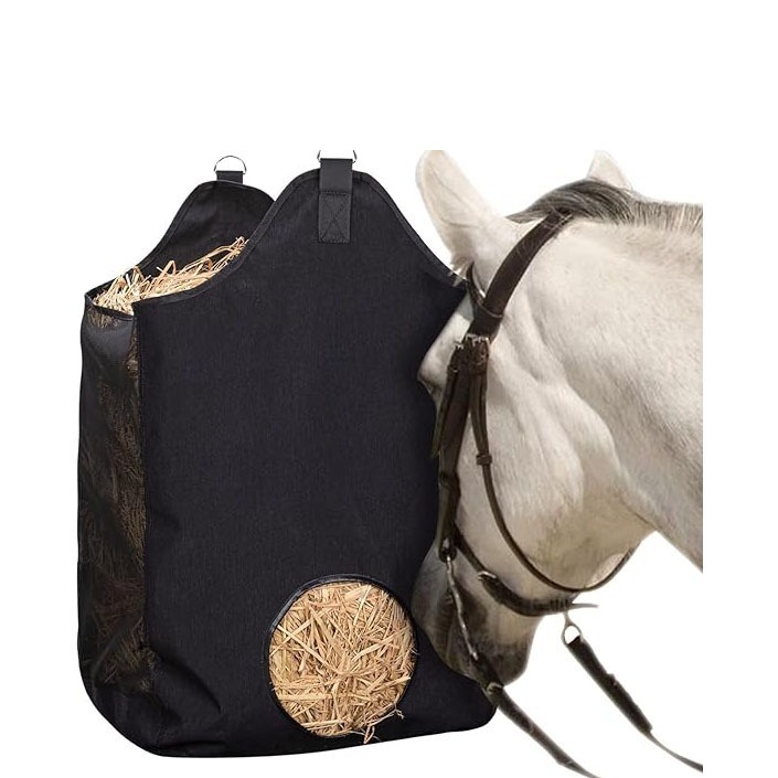 Új lószénazsák kültéri lassú etetéshez, praktikus lószénazsák, nagy szénazsák istállóba, lovas kellékek