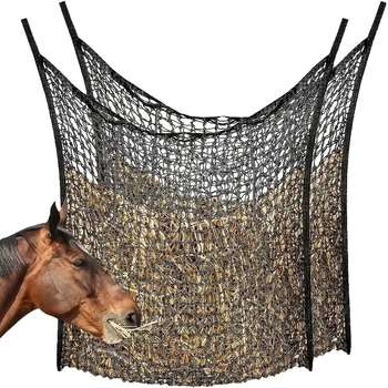 Amazon Τσάντα με πλέγμα για σανό αλόγων, αγροτική αναπαραγωγή, αργή τροφή, φορητή τροφοδοσία, δίχτυ χόρτου, τροφοδοσία με σανό, είδη ιππασίας
