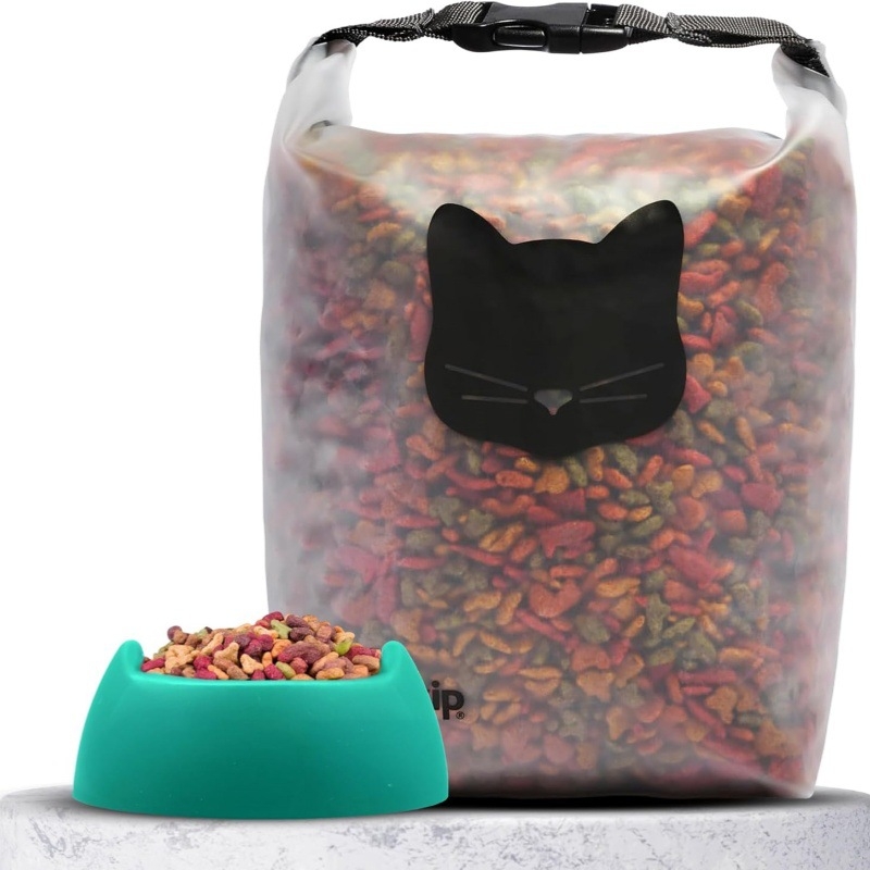 Lemmikloomatoidu hoiukott, koeratoidu ja kassitoidu hoiukott, suletud, niiskuskindel, suure mahutavusega, multifunktsionaalne kaasaskantav kott, keskkonnasõbralik ja kaasaskantav