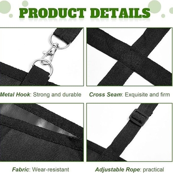 Νέα τσάντα στήριξης ανεμιστήρα για στάβλους αλόγων Ρυθμιζόμενη τσάντα ανεμιστήρα αλόγων Κρεμαστή τσάντα ανεμιστήρα με πλέγμα Τσάντα ανεμιστήρα δωματίου αλόγων