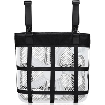 Νέα τσάντα στήριξης ανεμιστήρα για στάβλους αλόγων Ρυθμιζόμενη τσάντα ανεμιστήρα αλόγων Κρεμαστή τσάντα ανεμιστήρα με πλέγμα Τσάντα ανεμιστήρα δωματίου αλόγων