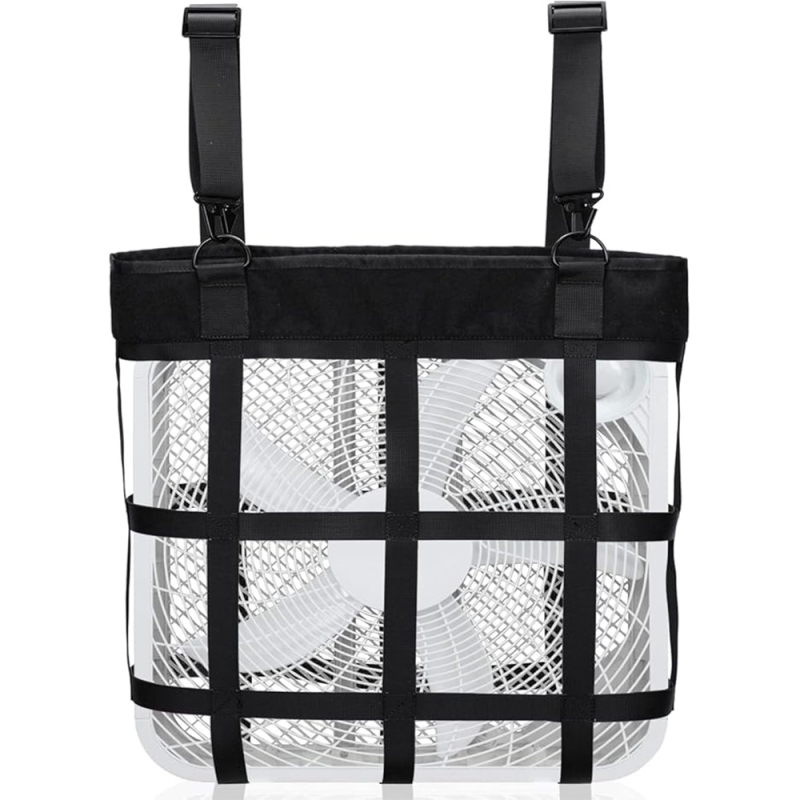 Új lóistálló ventilátortartó táska, állítható lóventilátor táska, függő ventilátor hálós táska, lótér ventilátor táska