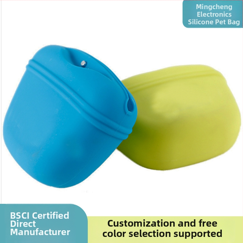 Gyárilag közvetlen szilikon uzsonnászsák kutyaeledel-zsákból uzsonnászsák kiképző övtáska kültéri kutyakiképző táska nyomtatható