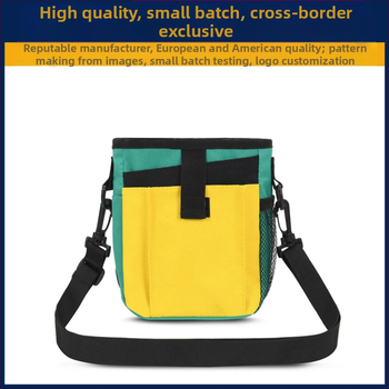 Egyedi logós mágneses záródás húzófüllel kutyatápszer táska kakizsák adagoló kutyakiképző táska