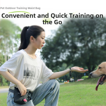 Kutyakiképző táska, hordozható kiképző táska kutyák sétáltatásához, átlós váll-derék fesztávolság, kisállat nassolnivalók, mágneses nyitás, kakizsák tárolótáska