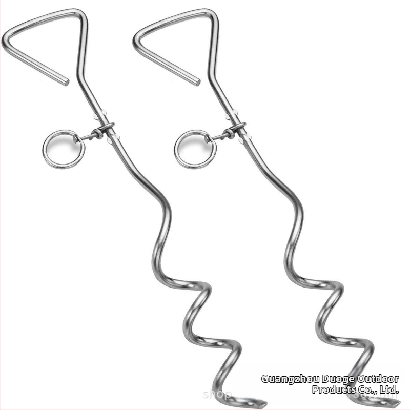 Eladó acéldrót kutyapóráz húzókötél, amely spirális, földelt szöggel rögzített kutyapórázt támogat az Amazon Spotban