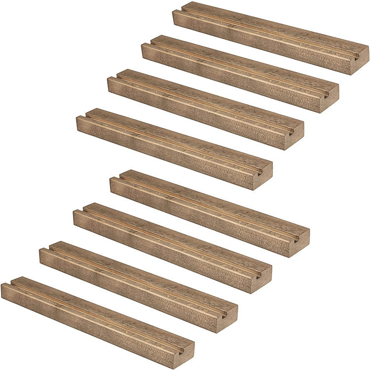 Tömörfa fali lemeztartó, fali poszteralbum-kiállító állvány, lakberendezési festménypolc