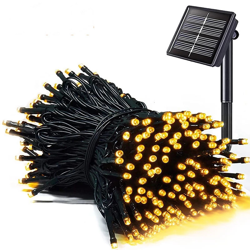 Gamyklinės didmeninės saulės girliandų girliandos Kalėdinės dekoratyvinės girliandos lauko vandeniui atsparios girliandos LED girliandų atmosferos girliandos