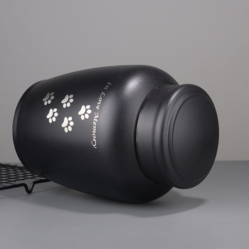 S8N pārrobežu Amazon mājdzīvnieku kaķu un suņu metāla noslēgta mitrumizturīga urna bēru piederumiem, sabiezināts nerūsējošā tērauda kauls
