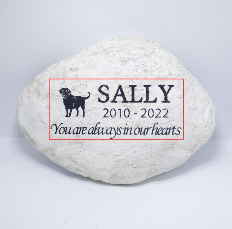 „Amazon“ asmeniniai lazeriu UV spausdinti atminimo augintinio antkapio lauko sodo sodo dervos papuošalai