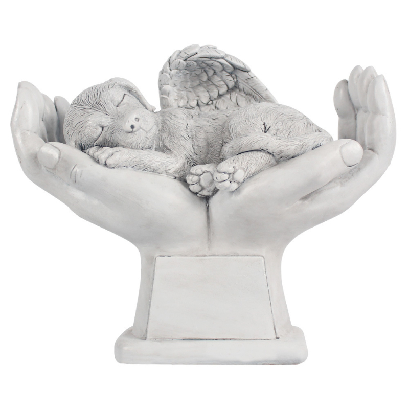 Tarpvalstybinis graviruotas naminio šuns atminimo akmuo, antkapinis paminklas lauko sodo kiemo dervos amatų dekoravimo papuošalai