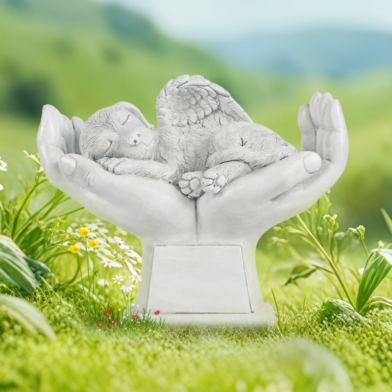 Tarpvalstybinis graviruotas naminio šuns atminimo akmuo, antkapinis paminklas lauko sodo kiemo dervos amatų dekoravimo papuošalai