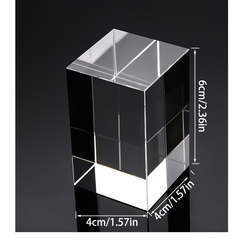 Personaalne kristallplokk portreede, pulmade või lemmikloomade fotode jaoks, sobib magamistuppa, elutuppa või kontorisse