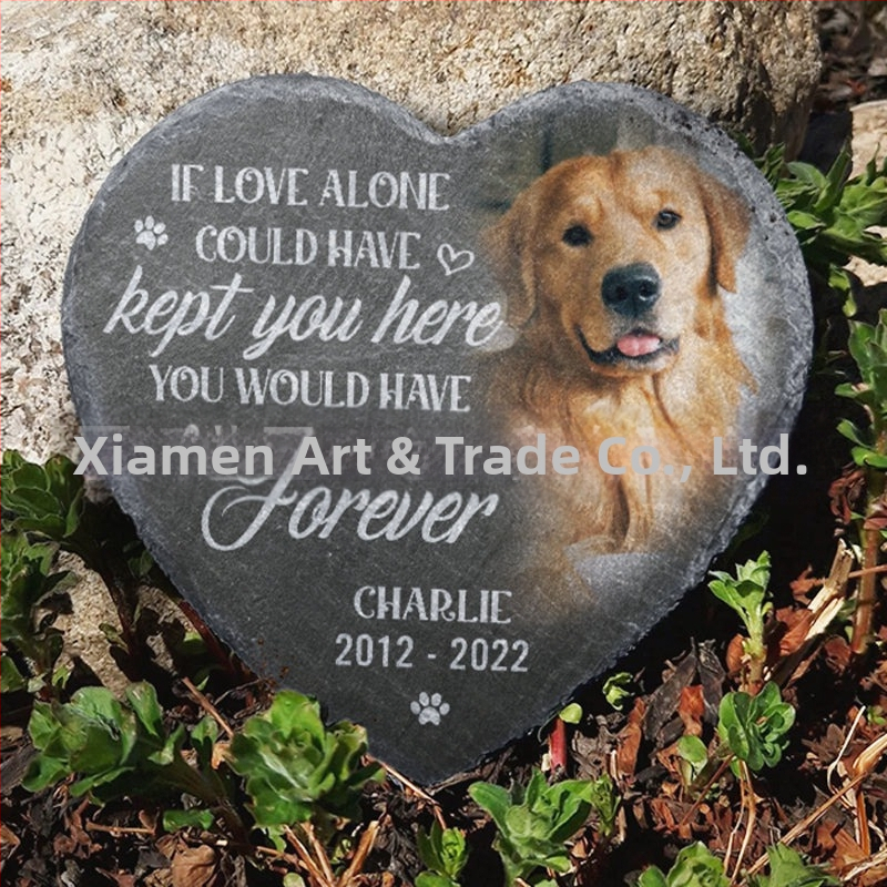 Трансгранична популярна независима станция Amazon Мемориален камък за домашни любимци Градинска картичка Каменни орнаменти Персонализирани