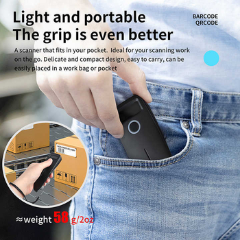 Väliskaubanduse eksport W7 Bluetooth-skannerpüstol kahemõõtmelise koodi traadita skannerpüstol supermarketi logistika ekspress QR-skanner