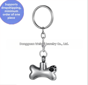 Amazoni kuum müük koeraluu ripats urn roostevabast terasest parfüümipudel võtmehoidja tuha ripats kaelakee