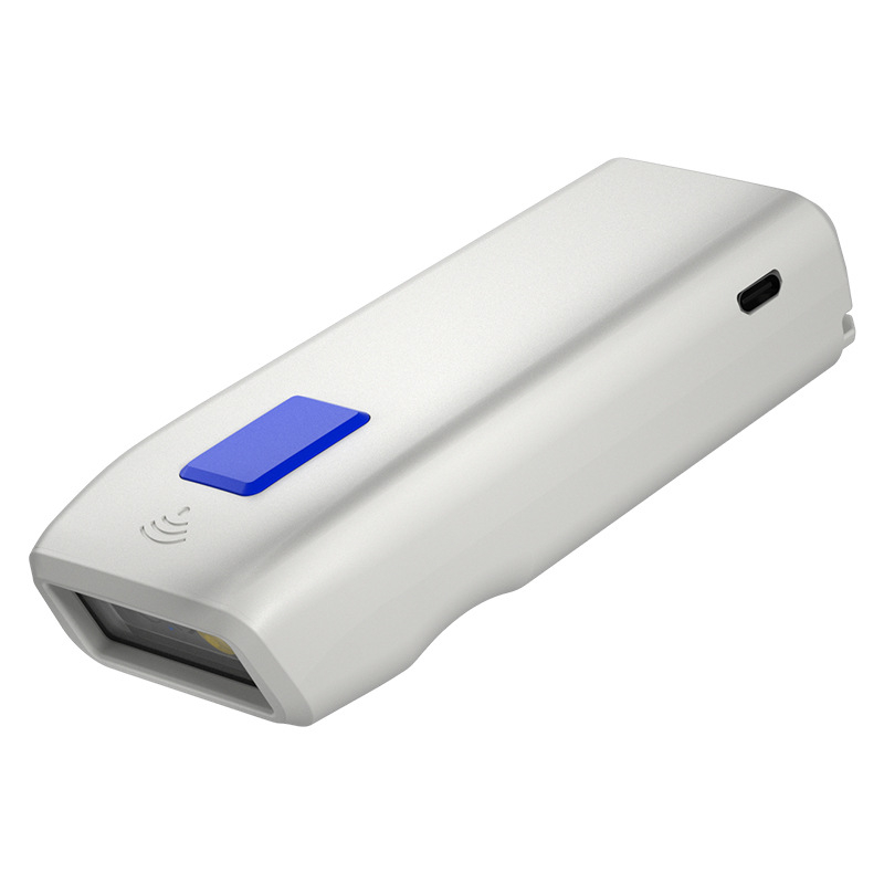 Kaasaskantav skanner Bluetooth-traadita skanner Käeshoitav skanner Ühemõõtmeline ja kahemõõtmeline ekspresslao vöötkoodi skaneerimispüstol